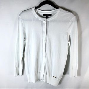SOLD: Ellen Tracy White Cardigan